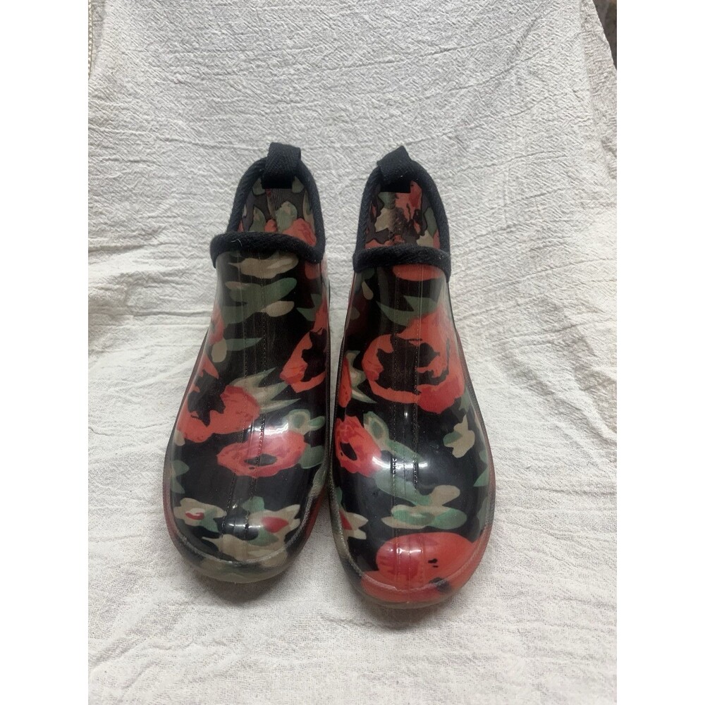 Cougar Women's Chelsea Floral Multicolor Pull On Rain Boots Size 7